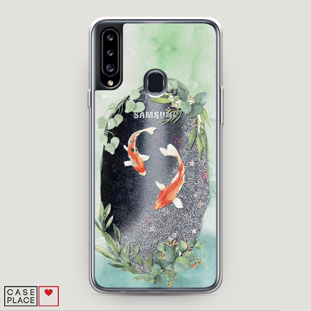 

Чехол Awog на Samsung Galaxy A20s / Самсунг A20s "Две золотые рыбки", 2100891-1