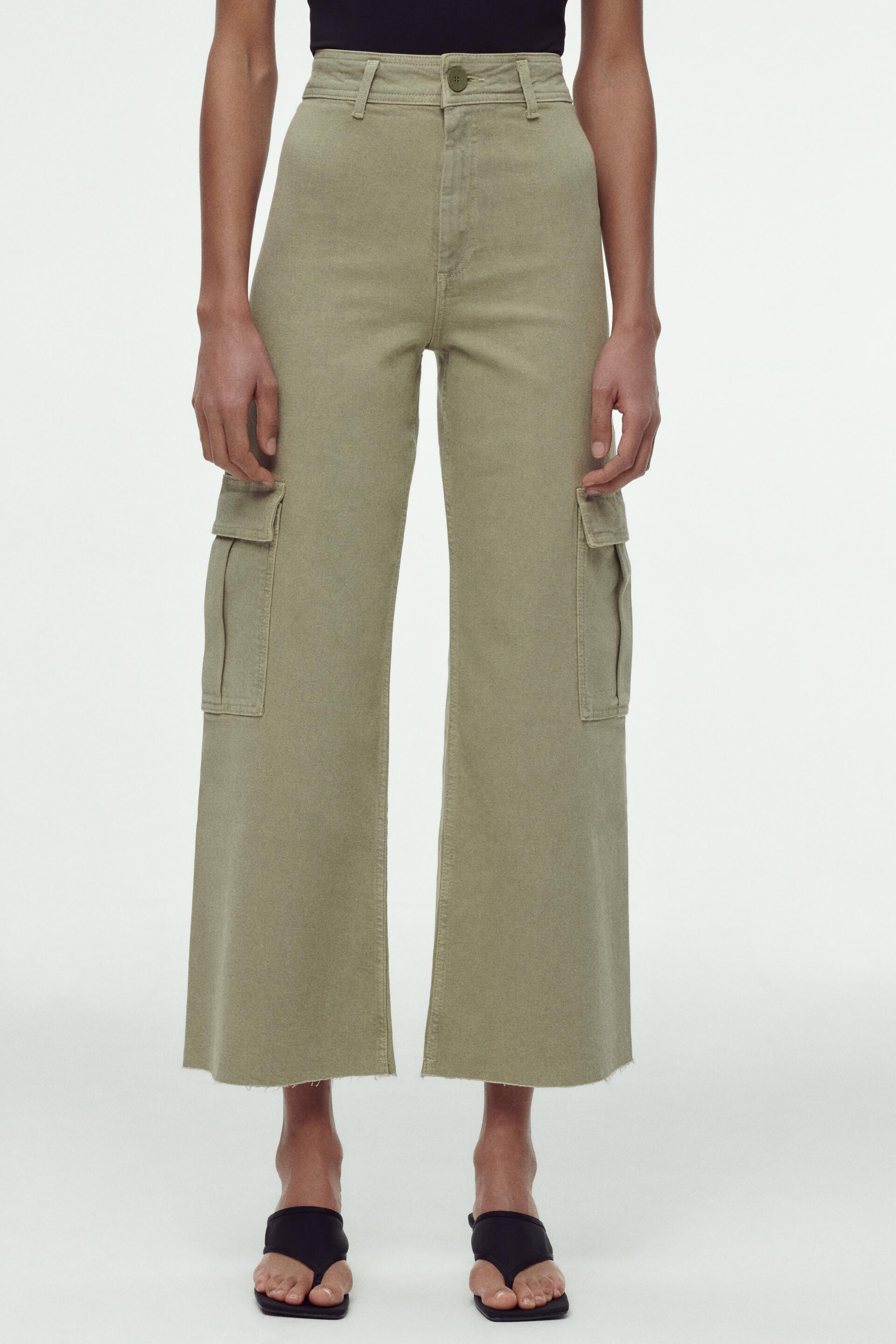 

Джинсы женские ZARA 08246040 хаки 46 EU (доставка из-за рубежа), 08246040