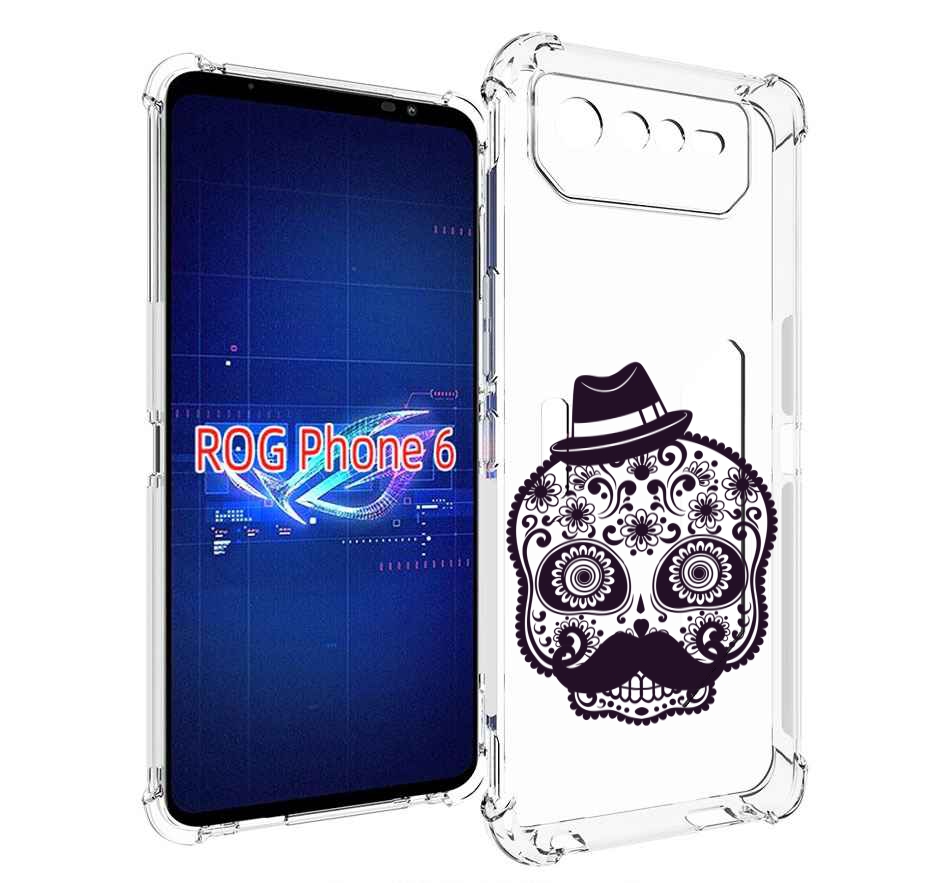 

Чехол MyPads разрисованный скелет для Asus ROG Phone 6, Прозрачный, Tocco