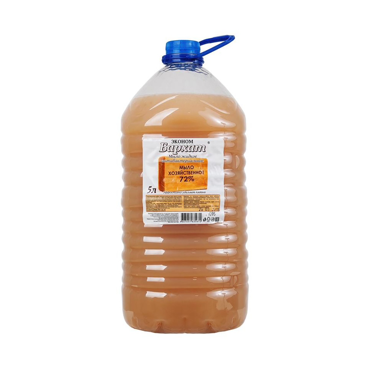 Мыло хозяйственное жидкое антибактериальное Бархат Эконом 5 л frosch жидкое средство для стирки лимон 2000