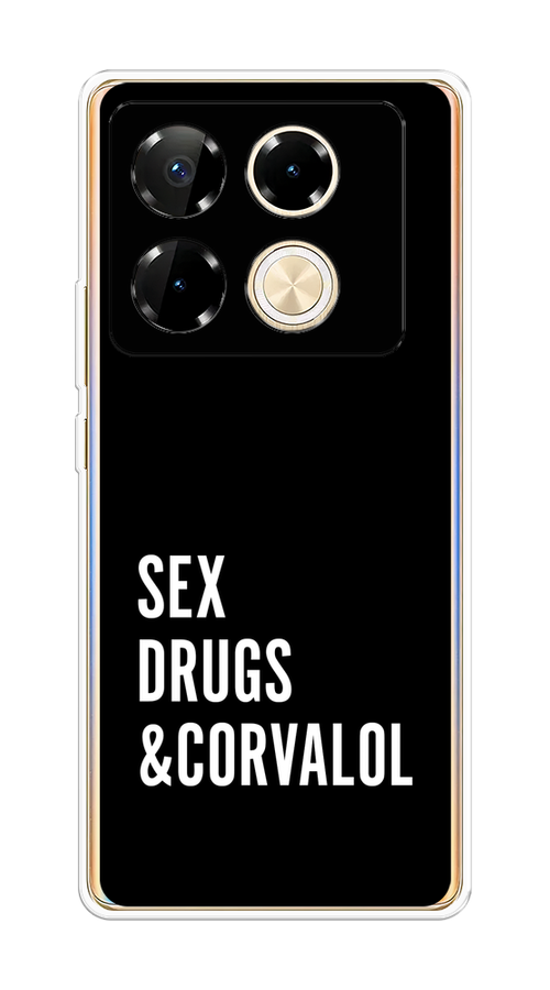 

Чехол на Infinix Note 40 Pro "Corvalol", Черный;серый;белый, 3105750-1