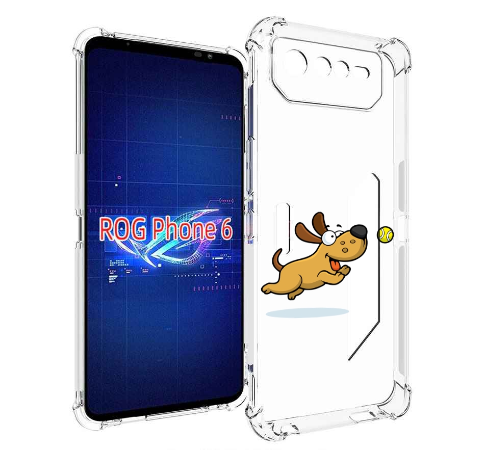

Чехол MyPads пёсик для Asus ROG Phone 6, Прозрачный, Tocco