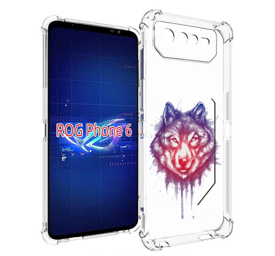 

Чехол MyPads пушистый волк для Asus ROG Phone 6, Прозрачный, Tocco