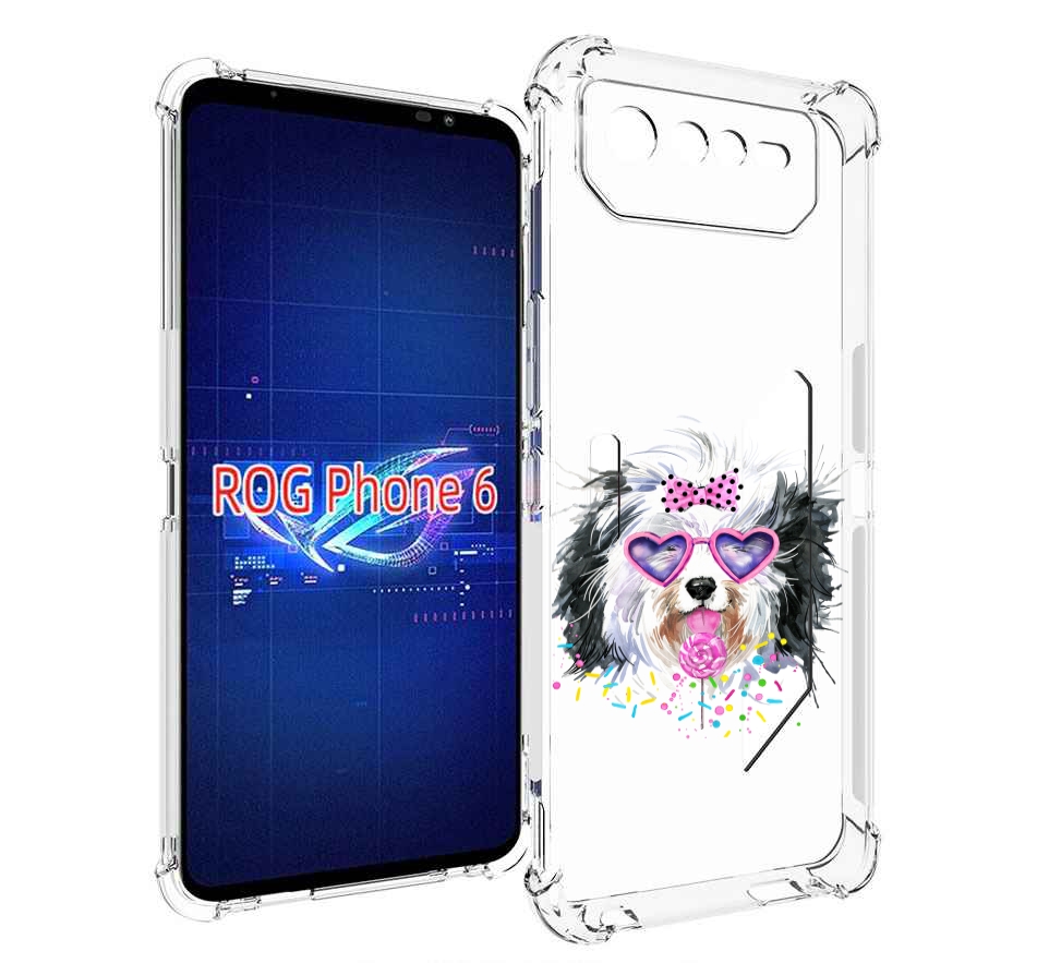 

Чехол MyPads пушистик для Asus ROG Phone 6, Прозрачный, Tocco