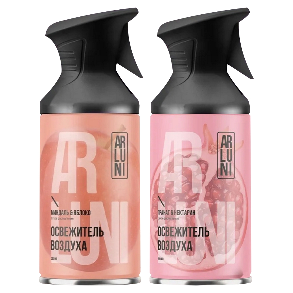 Набор Освежителей Arluni гранат и нектарин, миндаль и яблоко, 250 мл х 2 шт