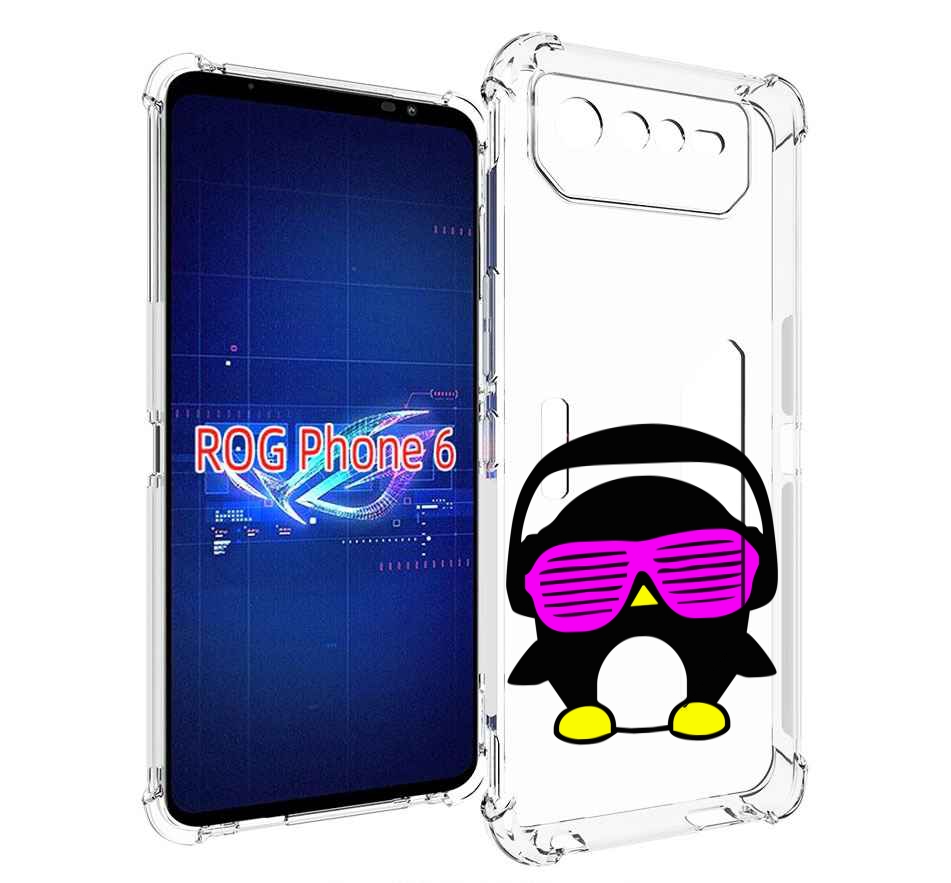 

Чехол MyPads пингвин для Asus ROG Phone 6, Прозрачный, Tocco