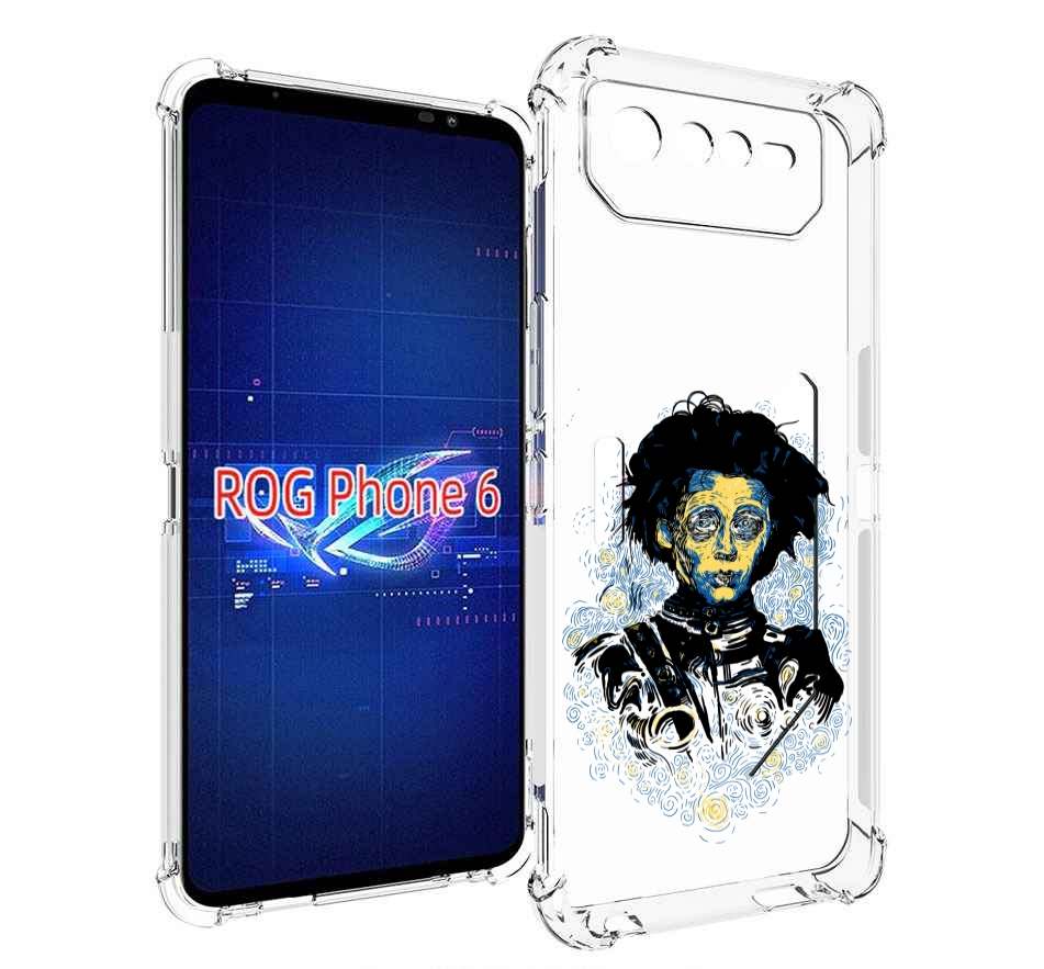 

Чехол MyPads парень черно-белый абстракция для Asus ROG Phone 6, Прозрачный, Tocco