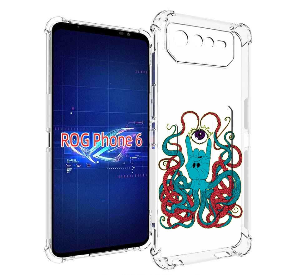 

Чехол MyPads осьминог-рука абстракция для Asus ROG Phone 6, Прозрачный, Tocco