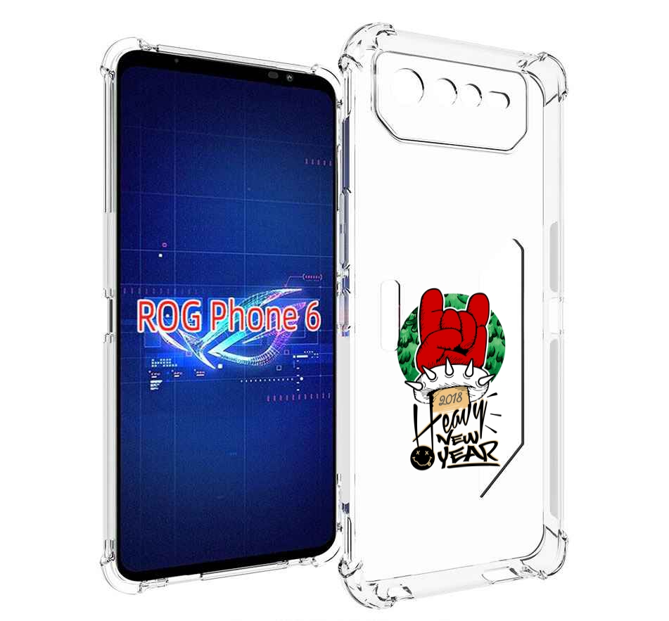 Чехол MyPads Гангстер новый год для Asus ROG Phone 6
