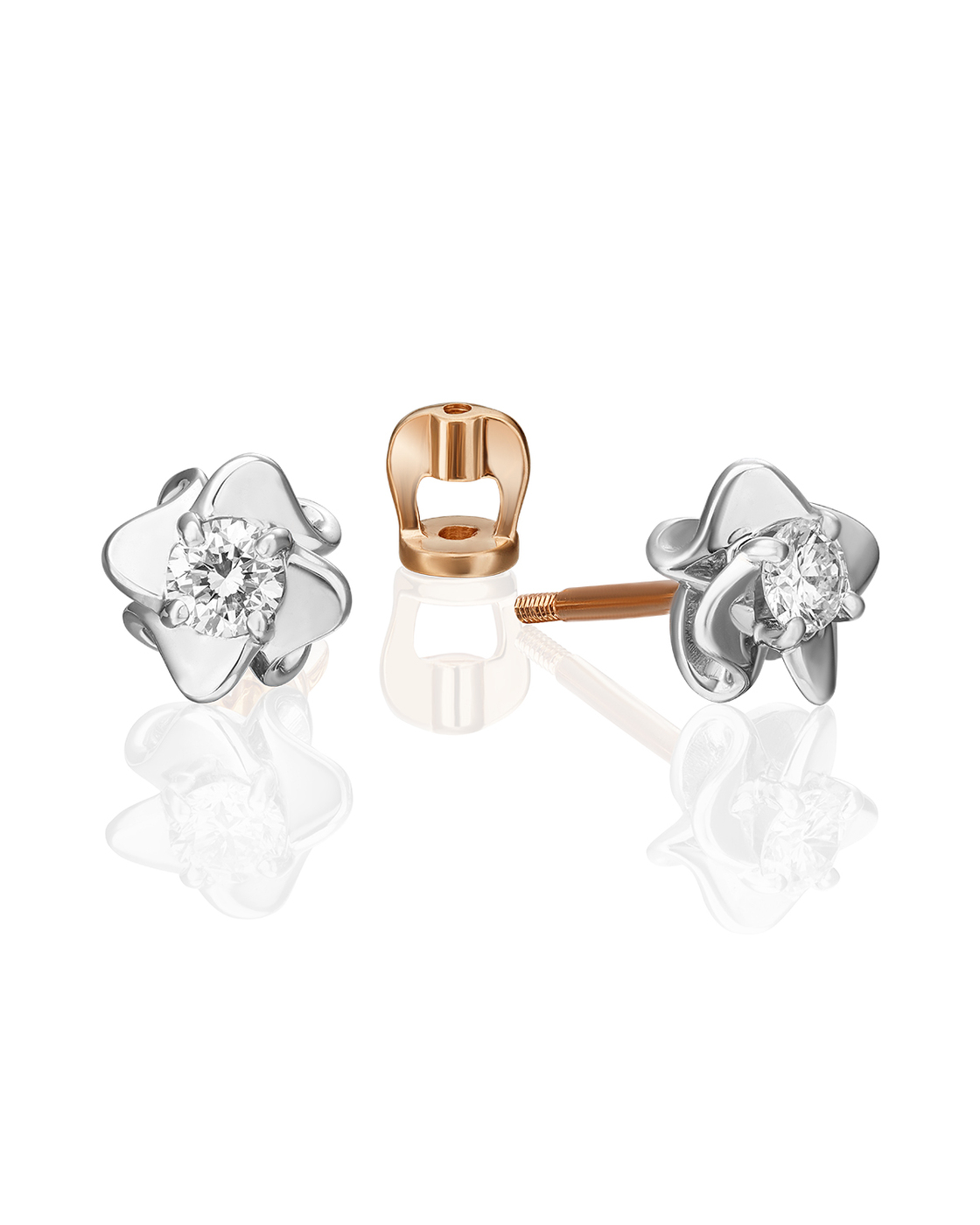 

Серьги-пусеты из золота с бриллиантом PLATINA jewelry 02-0922-00-101-1111-30, 02-0922-00-101-1111-30