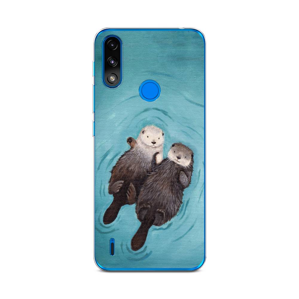 

Чехол Awog на Lenovo K13 / Леново K13 "Парочка бобров", Голубой, 113050-10
