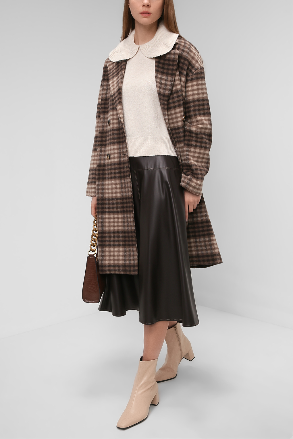 

Юбка женская PAOLA RAY PR221-4013-03 коричневая XS, PR221-4013-03
