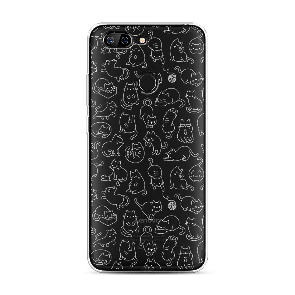 

Чехол Awog на Lenovo S5 / Леново S5 "Шкодливые котики", Черный;белый;серый, 112550-2