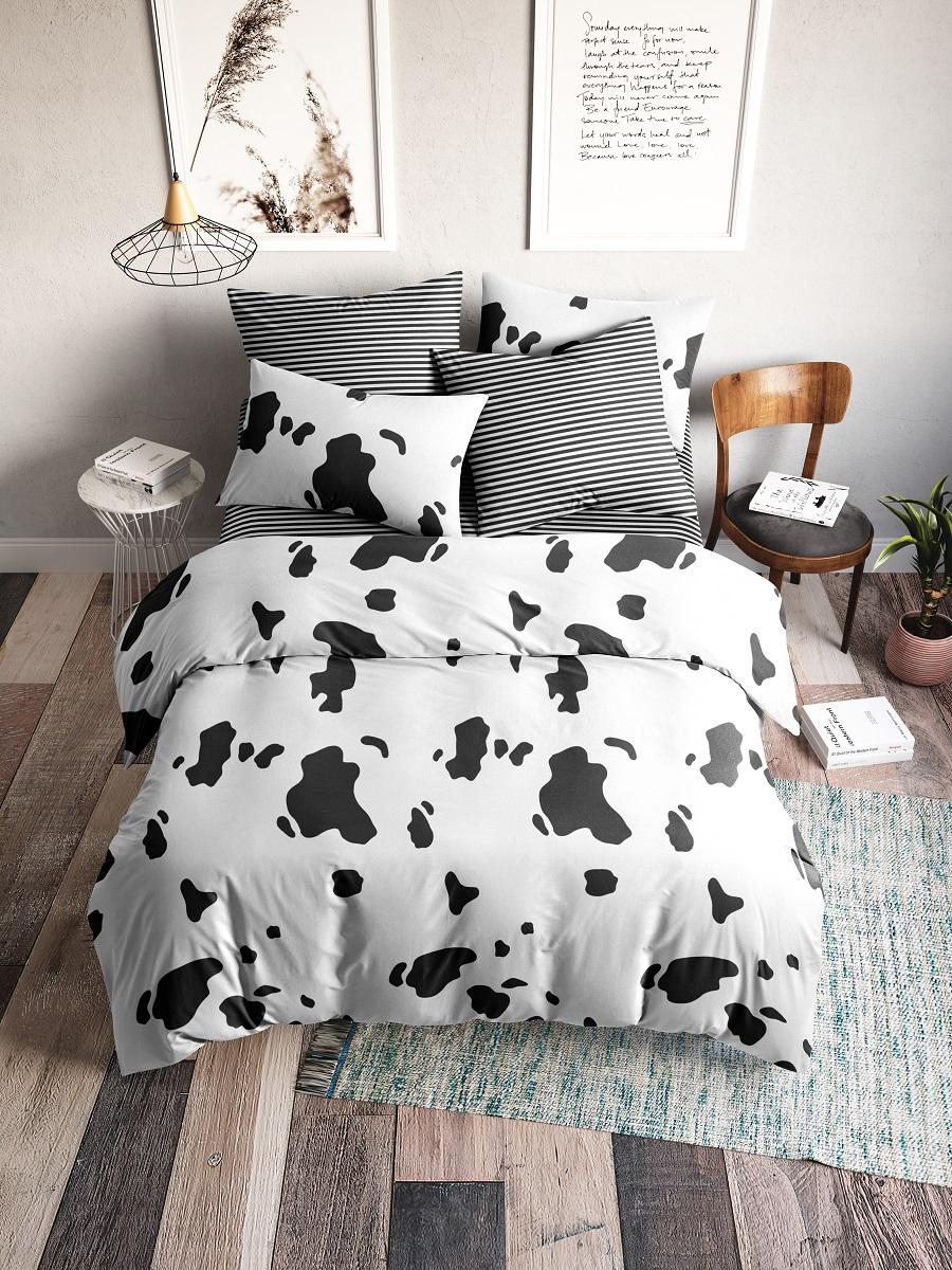 

Постельное Белье Ночь Нежна Милка 70525-1+70471-2 Поплин 2 сп. 70х70, Милка