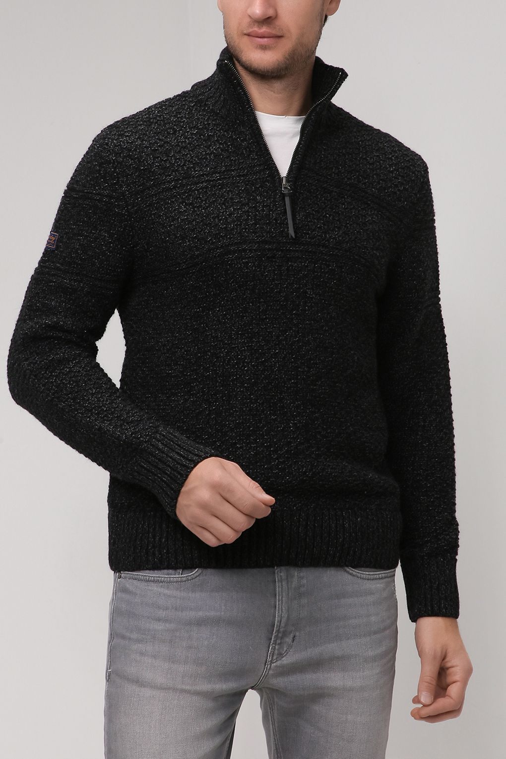 

Свитер мужской Superdry M6110308A черный XL, M6110308A