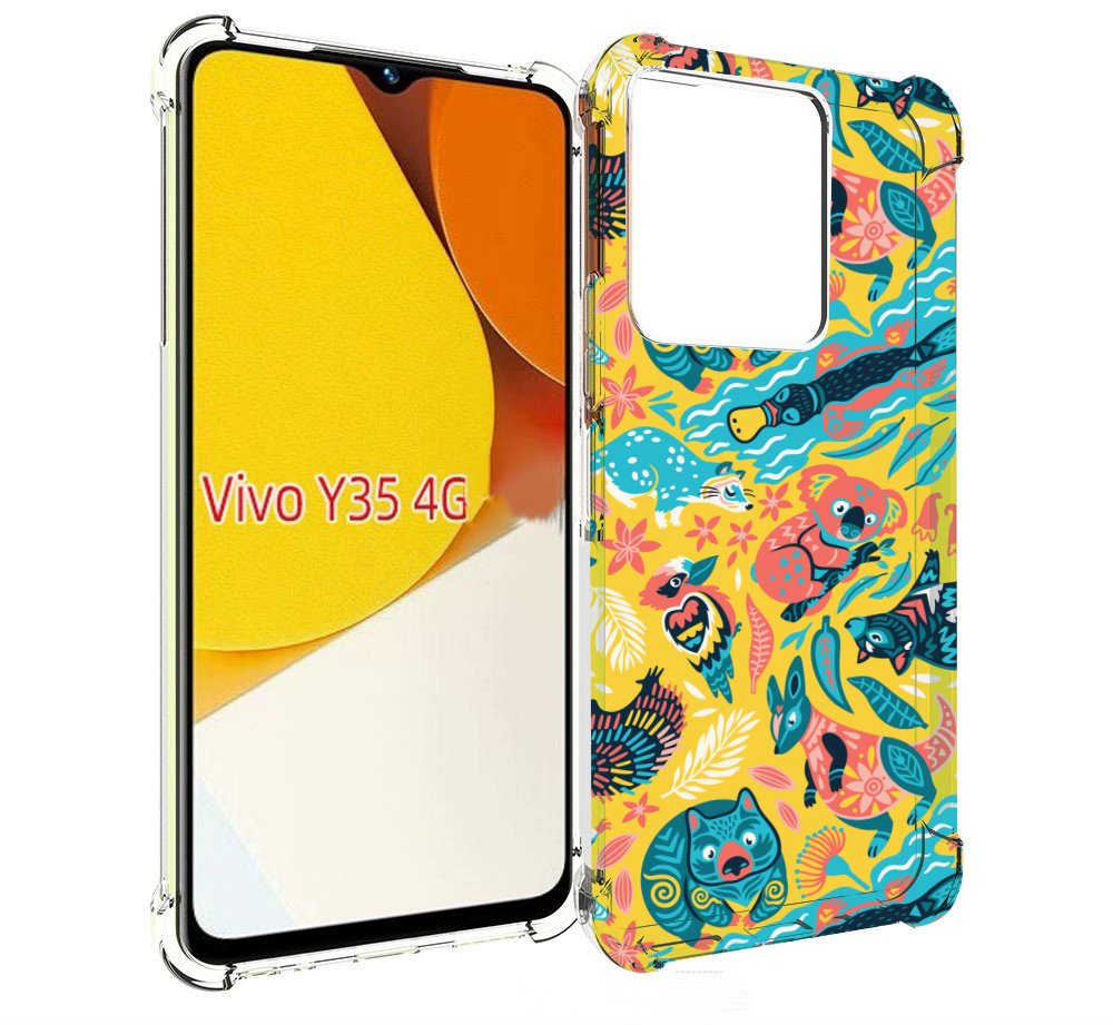 

Чехол MyPads seamless-pattern для Vivo Y35 4G 2022 / Vivo Y22, Прозрачный, Tocco