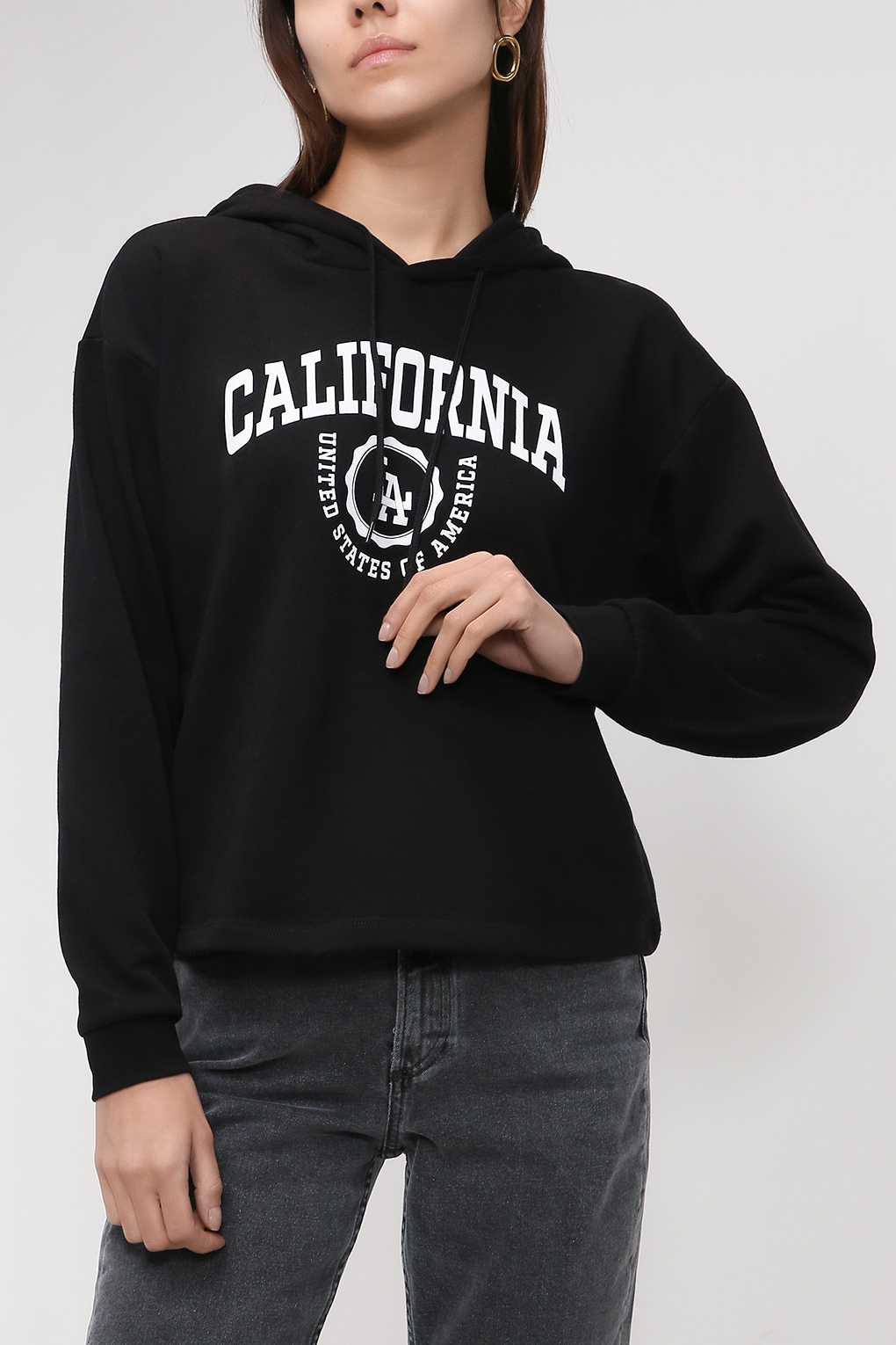 

Толстовка женская ONLY 15241152 черная XL, 15241152
