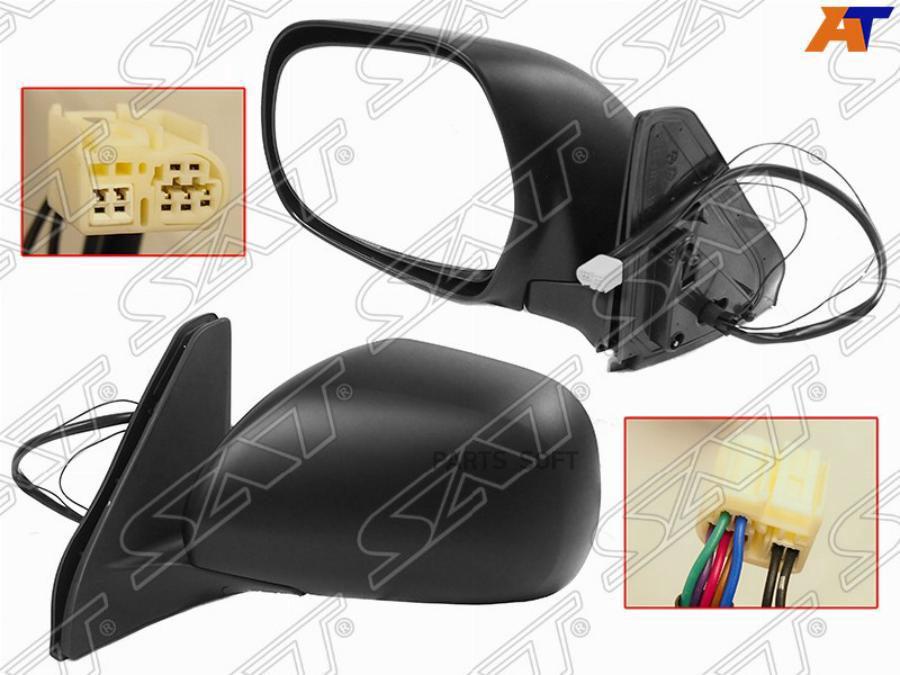 

Зеркало Toyota Land Cruiser Prado 120 02-09 Lh Регул, Склад, Обогрев 7 Конт.