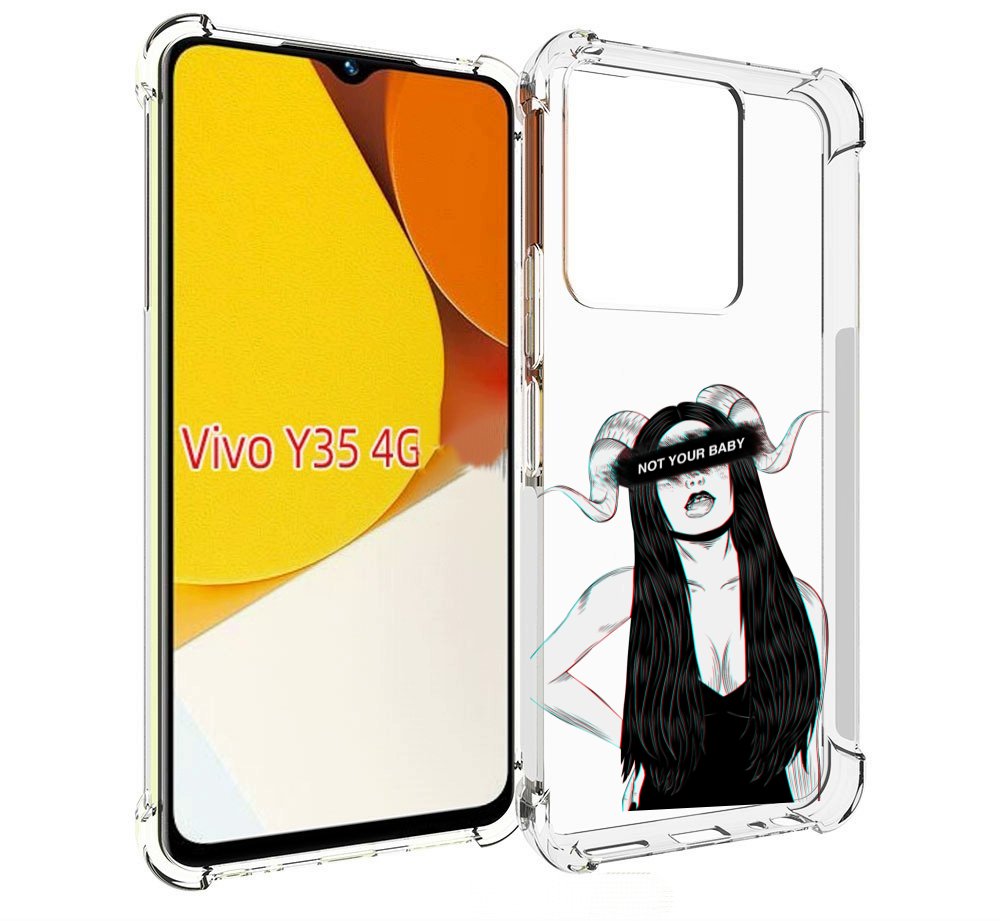 

Чехол MyPads not-your для Vivo Y35 4G 2022 / Vivo Y22, Прозрачный, Tocco