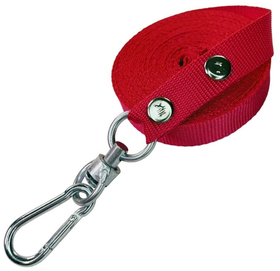 

Поводок для собак Б.К. нейлоновый с вертлюгом 10 м х 20 мм малиновый (до 35 кг), нейлоновый с вертлюгом 10 м х 20 мм малиновый