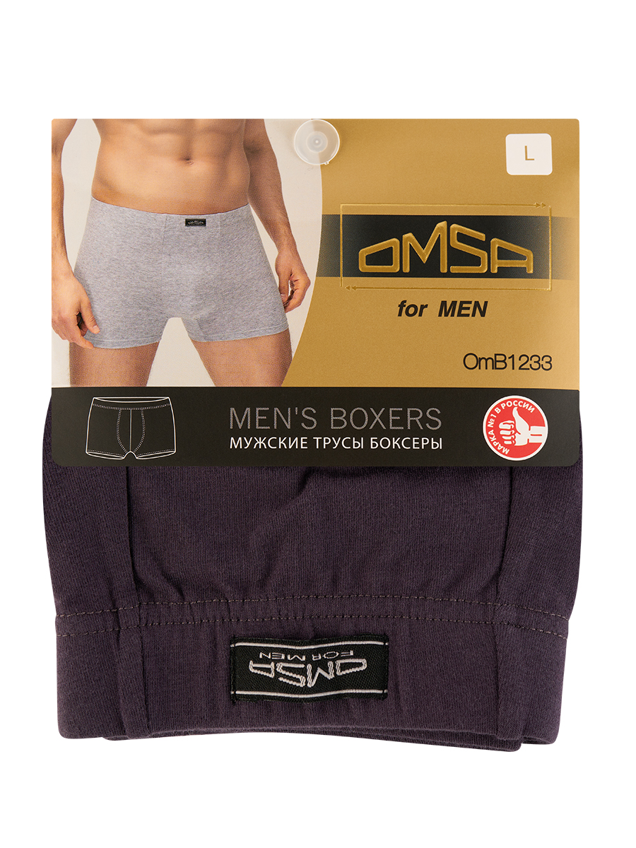 

Трусы мужские Omsa for men OmB 1233 серые 4XL, Серый, OmB 1233