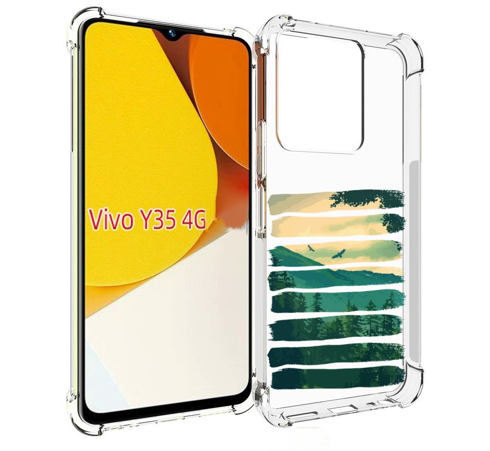 

Чехол MyPads Лесная чаща для Vivo Y35 4G 2022 / Vivo Y22, Прозрачный, Tocco