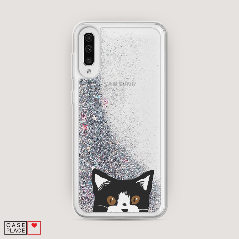 

Чехол Awog на Samsung Galaxy A50/A30S "Подглядывающий кот", Разноцветный, 27791-1