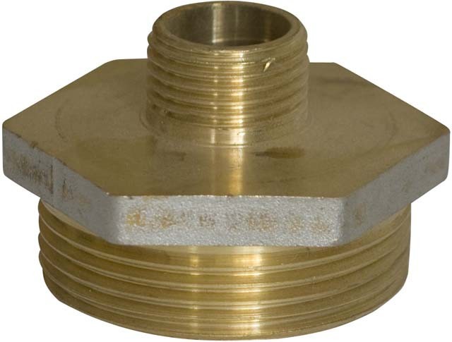 

Ниппель латунь RVC 00745 н/р, 1/2"x1 1/2", золотистый