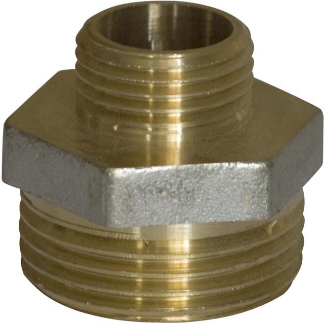 

Ниппель латунь RVC 00743 н/р, 1/2"x1", серебристый