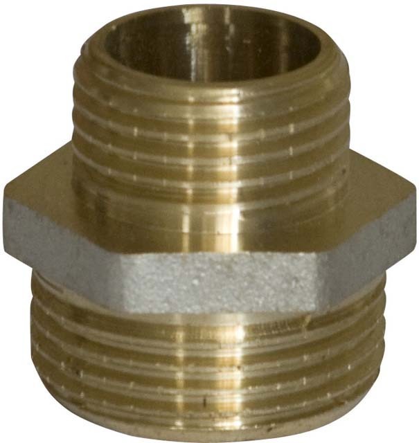 

Ниппель латунь RVC 00742 н/р, 1/2"x3/4", серебристый