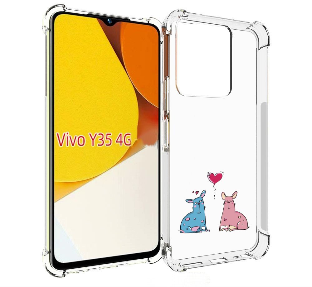 

Чехол MyPads Лама любовь для Vivo Y35 4G 2022 / Vivo Y22, Прозрачный, Tocco