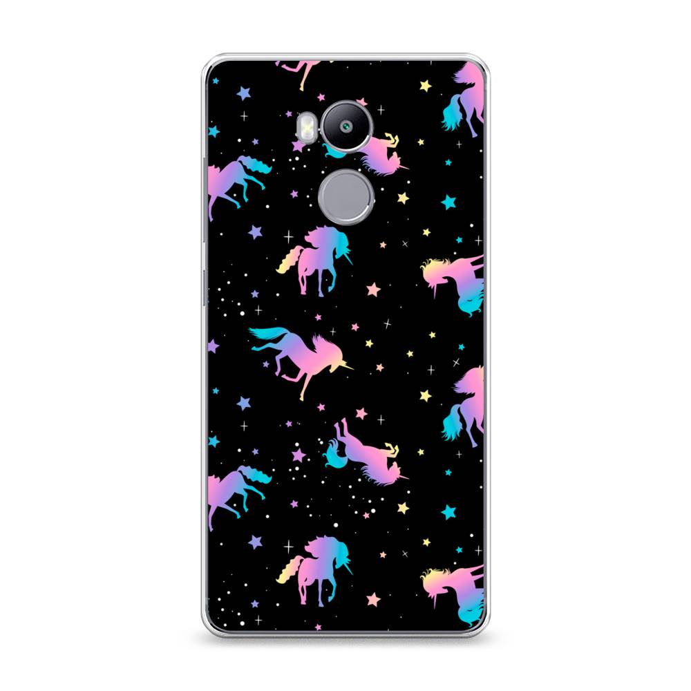 

Чехол на Xiaomi Redmi 4 Pro "Единороги градиент", Черный;розовый;голубой, 31250-1