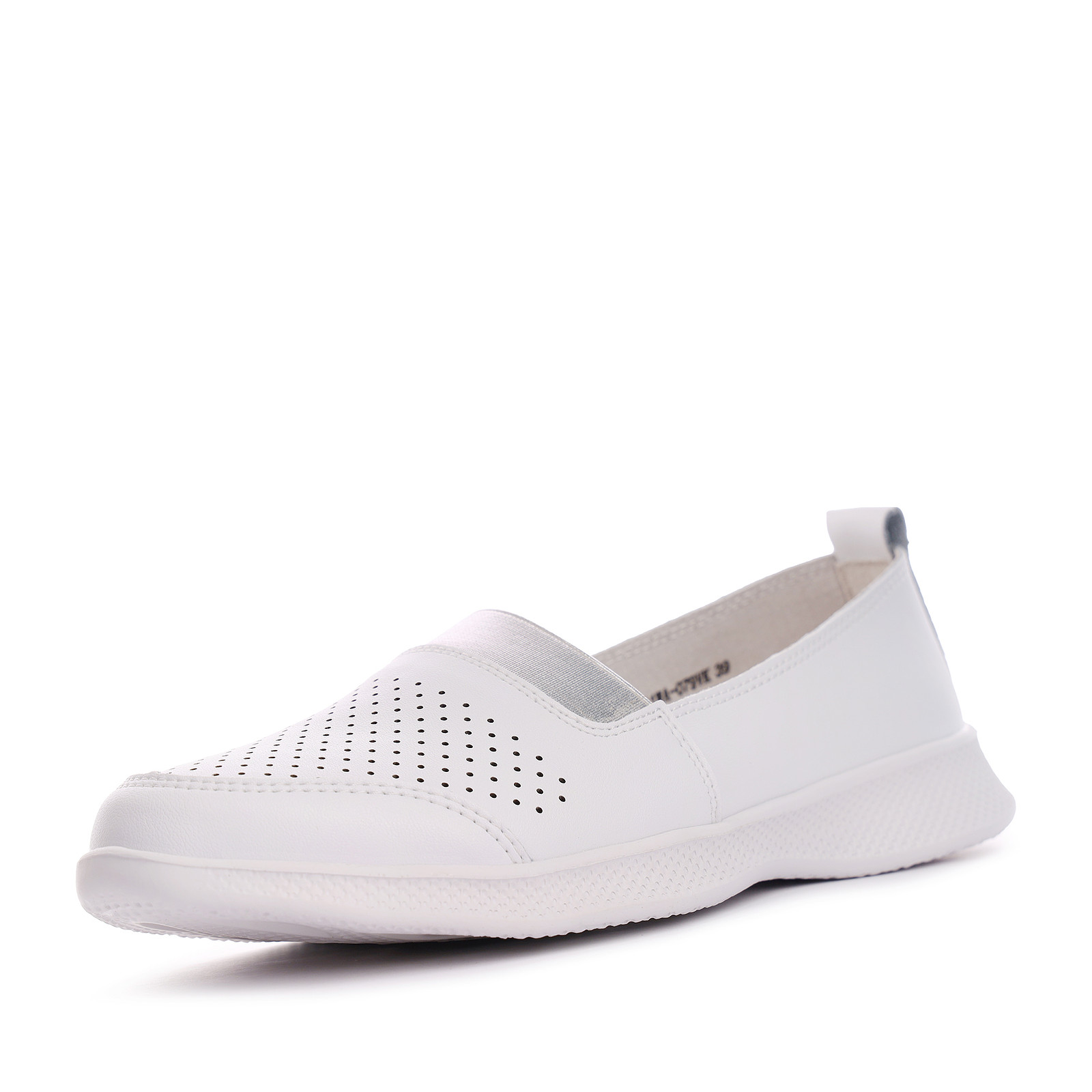 

Слипоны женские Marisetta 12-41WA-079VK белые 37 RU, Белый, 12-41WA-079VK
