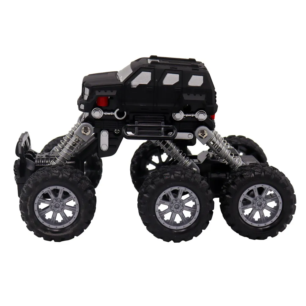

Инерционная машинка Funky ToysВнедорожник 6х6 черная FT97937, Черный, FT97937