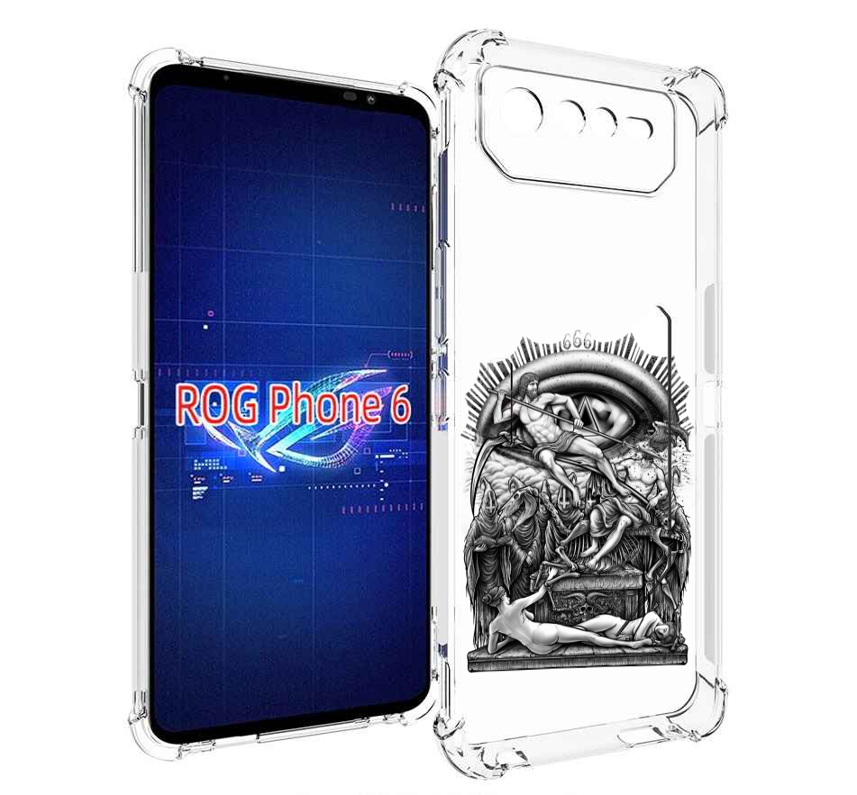 

Чехол MyPads оракул черно белый для Asus ROG Phone 6, Прозрачный, Tocco