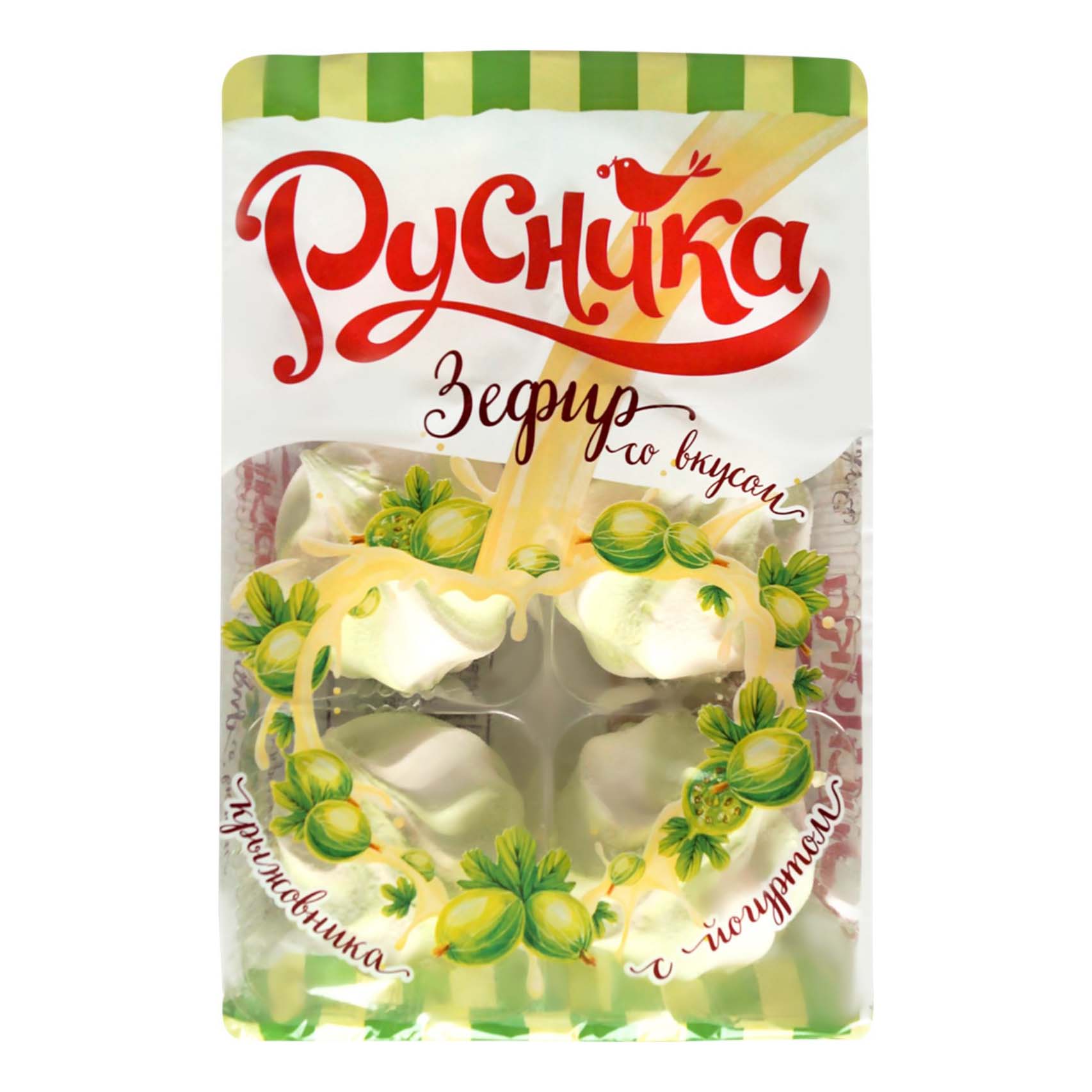 

Зефир Русника со вкусом крыжовника с йогуртом 250 г