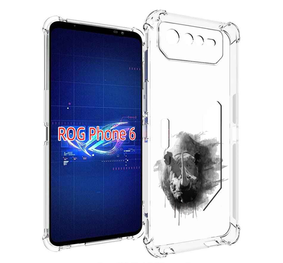 

Чехол MyPads носорог для Asus ROG Phone 6, Прозрачный, Tocco