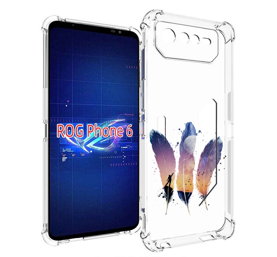 

Чехол MyPads небесные перья для Asus ROG Phone 6, Прозрачный, Tocco