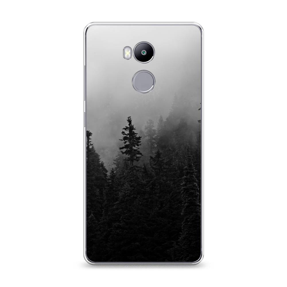 

Чехол на Xiaomi Redmi 4 Pro "Туманный лес", Серый;черный, 31250-2
