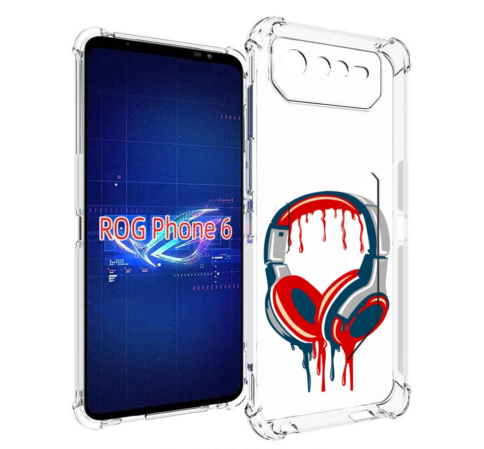 

Чехол MyPads не делай громко для Asus ROG Phone 6, Прозрачный, Tocco