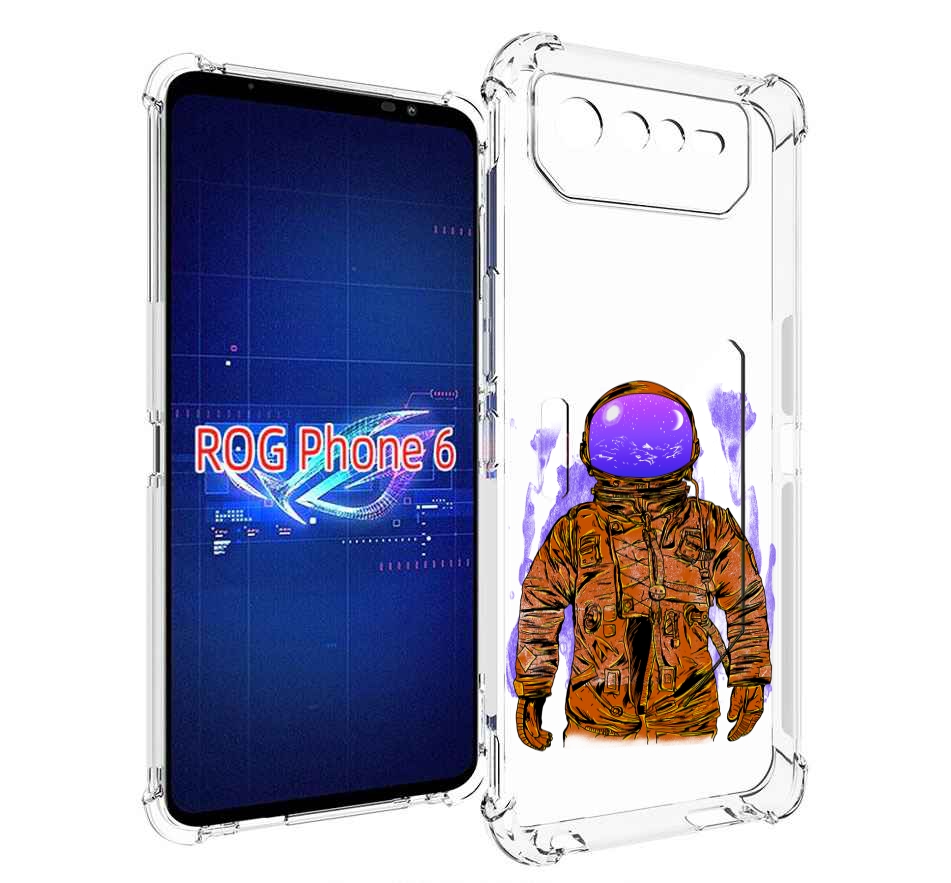 

Чехол MyPads нарисованный мужчина в скафандре для Asus ROG Phone 6, Прозрачный, Tocco