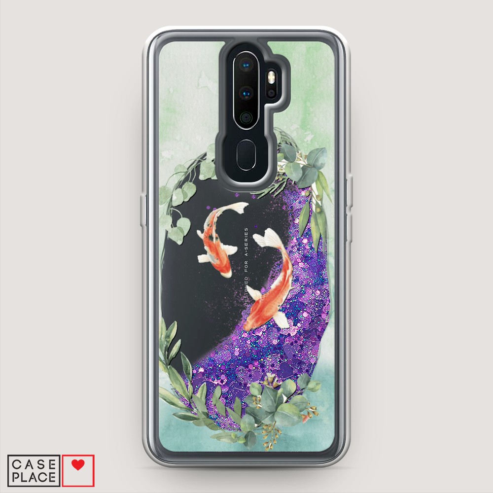 

Чехол Awog на Oppo A5/A9 2020 "Две золотые рыбки", Разноцветный, 251992-1