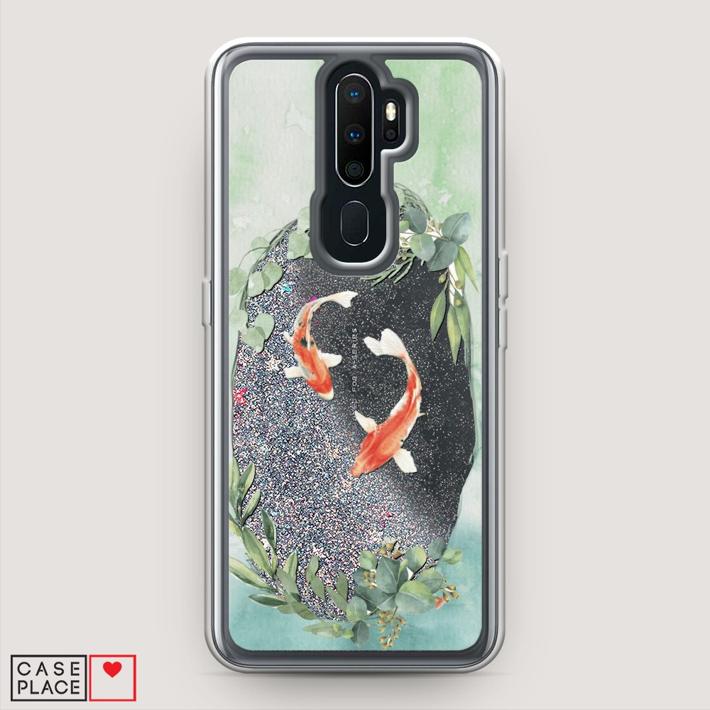 

Чехол Awog на Oppo A9 (2020) "Две золотые рыбки", Разноцветный, 251991-1