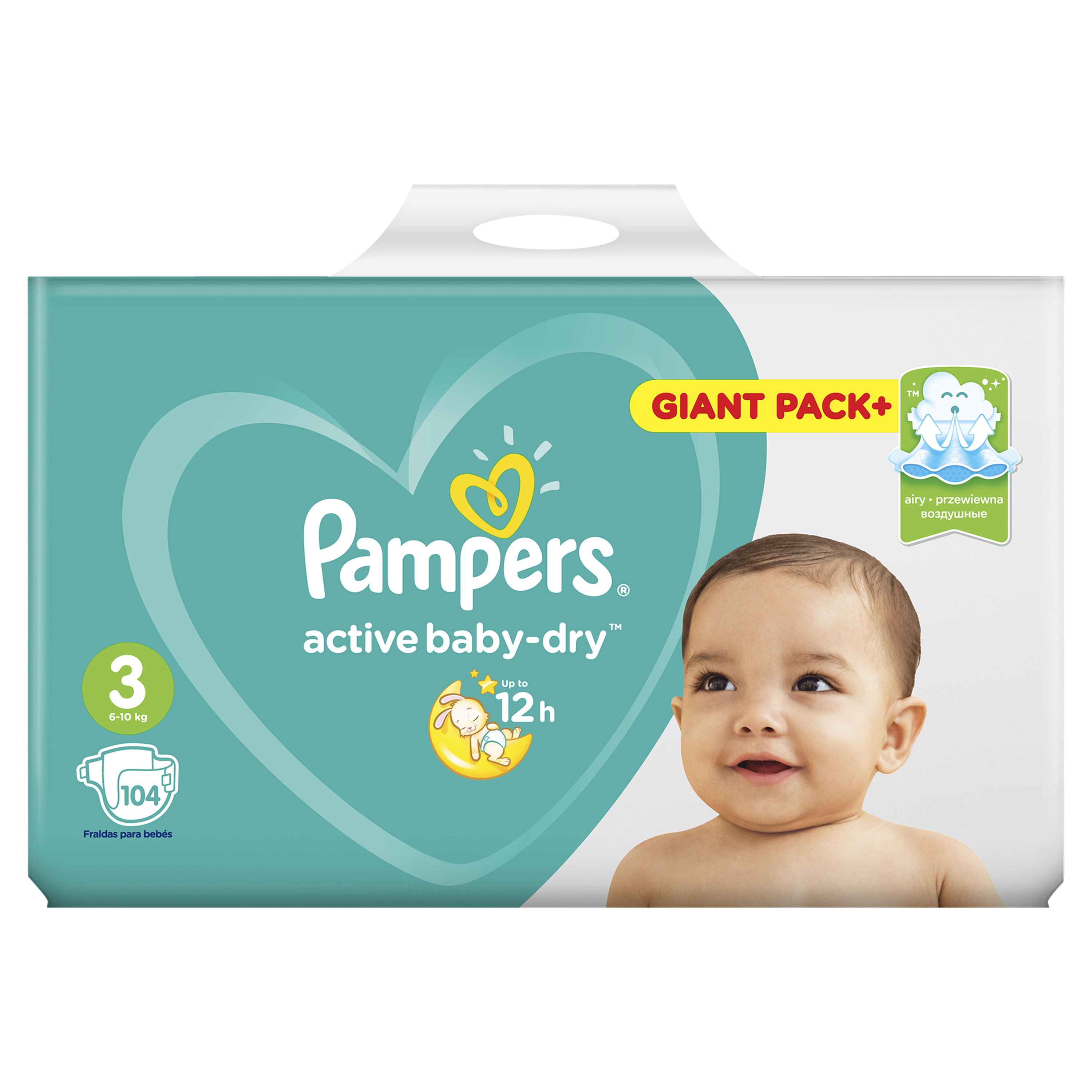 

Подгузники Pampers Active Baby-Dry Midi 6-10 кг 104 шт.