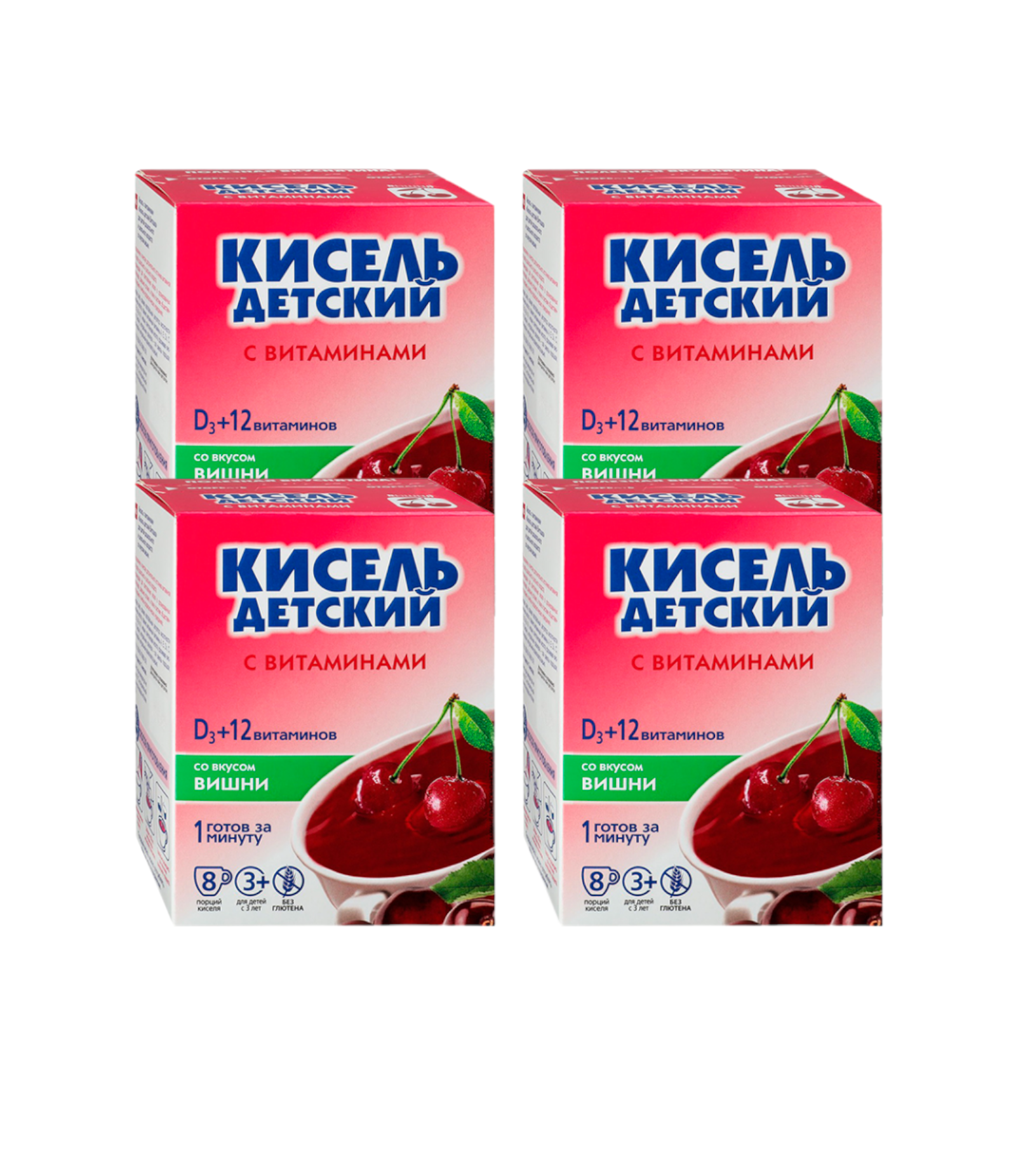 

Кисель детский Витошка со вкусом вишни, Валетек, 32 шт. по 25 г, Вишня