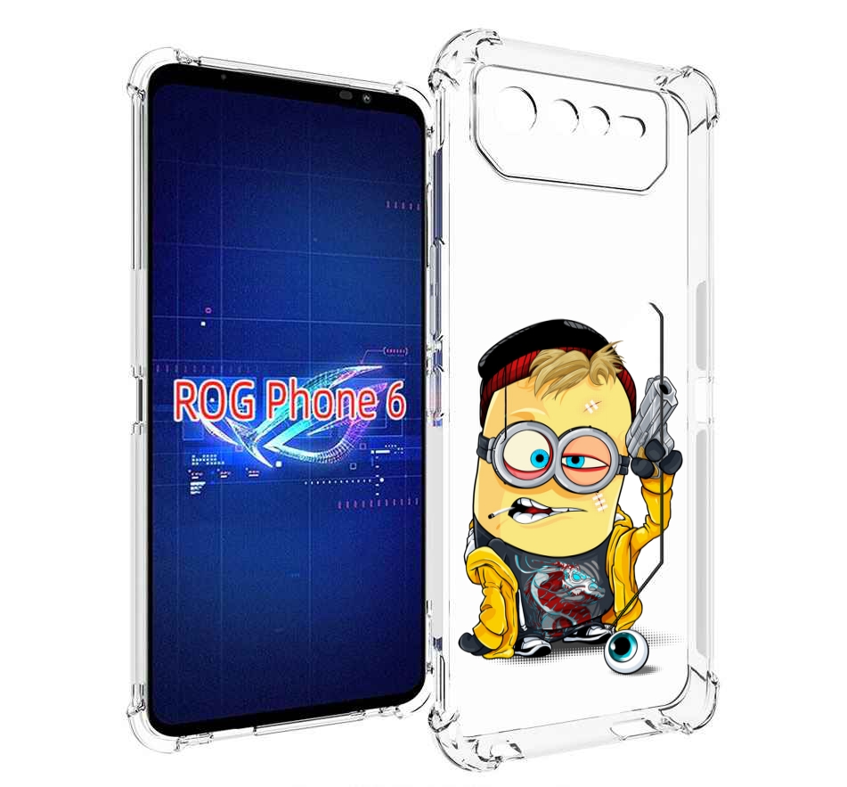 

Чехол MyPads миньон бандит для Asus ROG Phone 6, Прозрачный, Tocco
