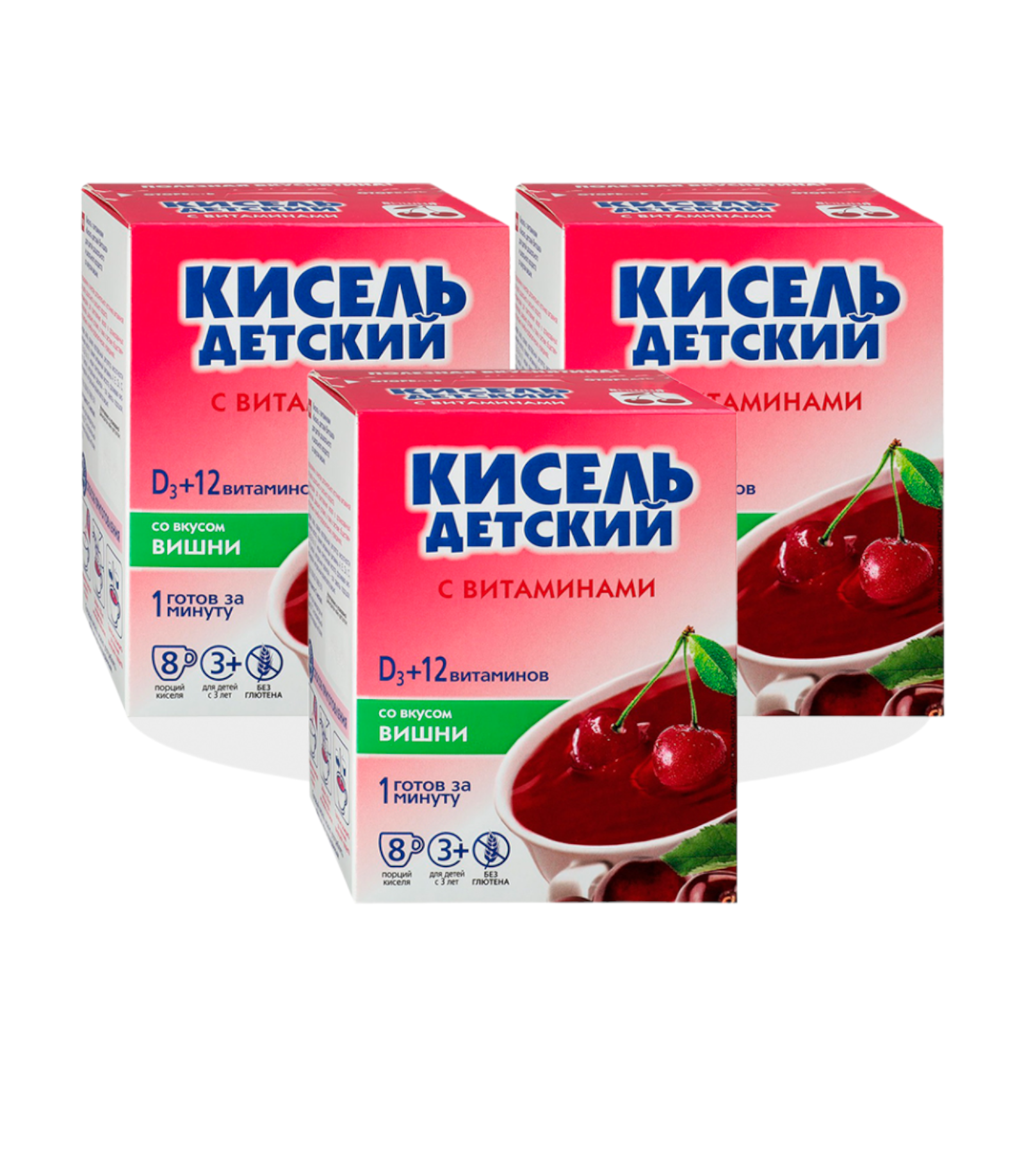 Кисель детский Витошка со вкусом вишни, Валетек, 24 шт. по 25 г