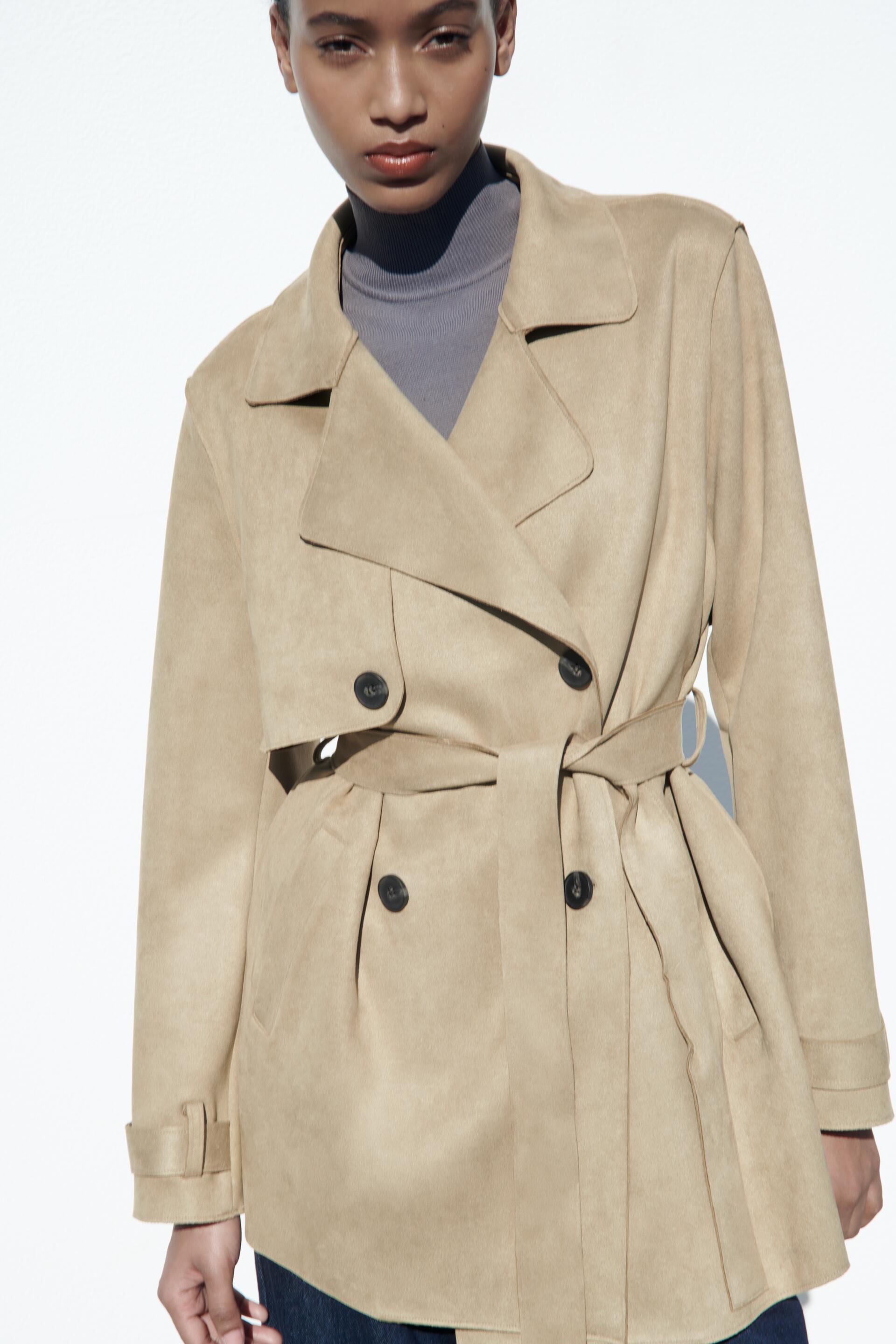 

Плащ женский ZARA 08073034 хаки L (доставка из-за рубежа), 08073034