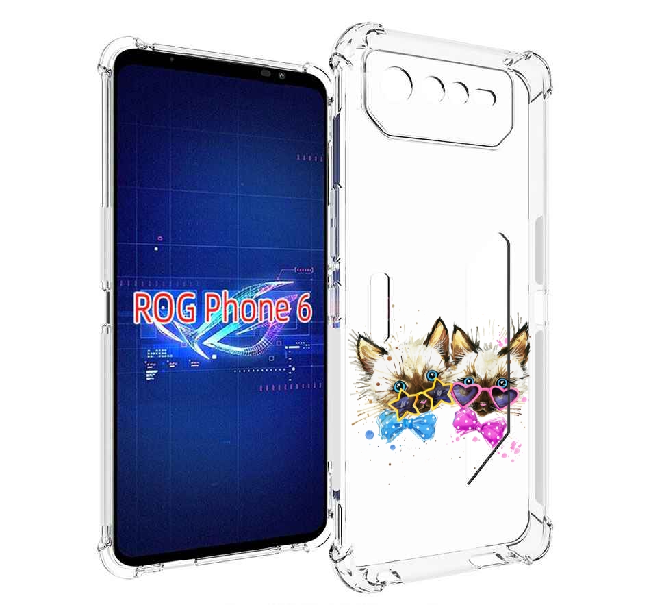 

Чехол MyPads милые котята для Asus ROG Phone 6, Прозрачный, Tocco
