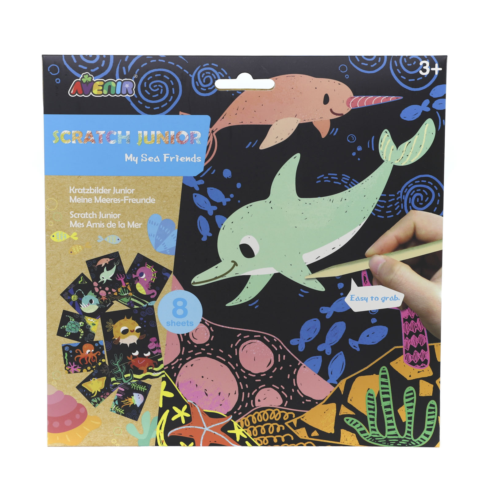 фото Цветная гравюра для малышей: морские животные avenir ch1674